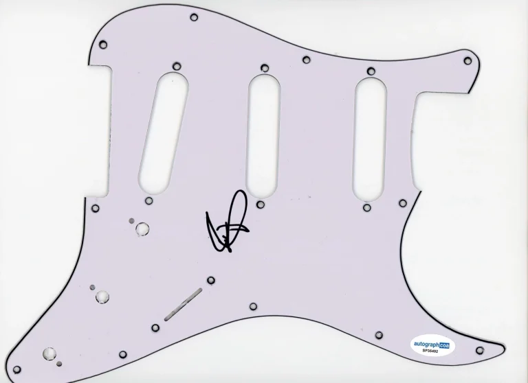JT WOODRUFF HAWTHORNE HEIGHTS SIGNED AUTOGRAPH STRAT GUITAR PICKGUARD ACOA