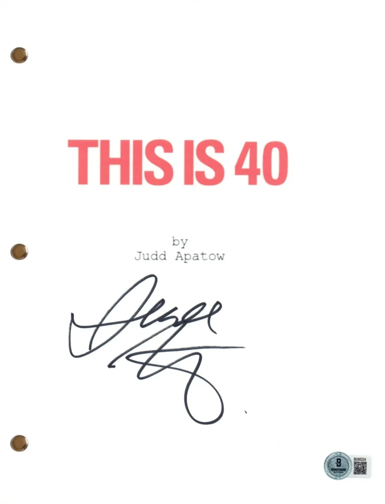 Judd Apatow Signed Autograph This Is 40 Movie Script Full Screenplay Beckett COA