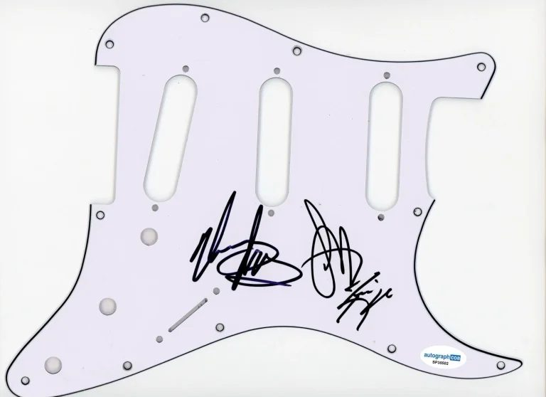 LOS LONELY BOYS SIGNED AUTOGRAPH STRAT GUITAR PICKGUARD ACOA GARZA BROTHERS
