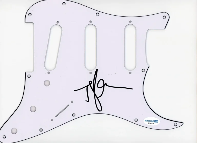 TYLER GLENN NEON TREES SIGNED AUTOGRAPH STRAT GUITAR PICKGUARD ACOA ELECTRIC