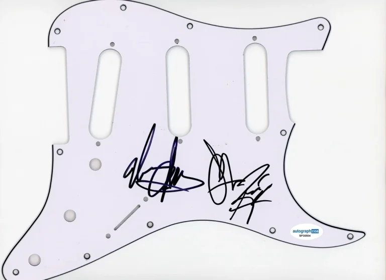 LOS LONELY BOYS SIGNED AUTOGRAPH STRAT GUITAR PICKGUARD ACOA GARZA BROTHERS