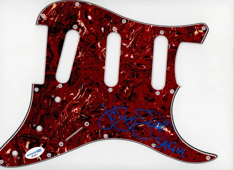 JOSEY SCOTT SALIVA SIGNED AUTOGRAPH STRAT GUITAR PICKGUARD ACOA SPIDER-MAN HERO