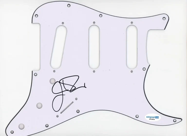 JOHNNY VAN ZANT SIGNED AUTOGRAPH STRAT GUITAR PICKGUARD ACOA LYNYRD SKYNYRD