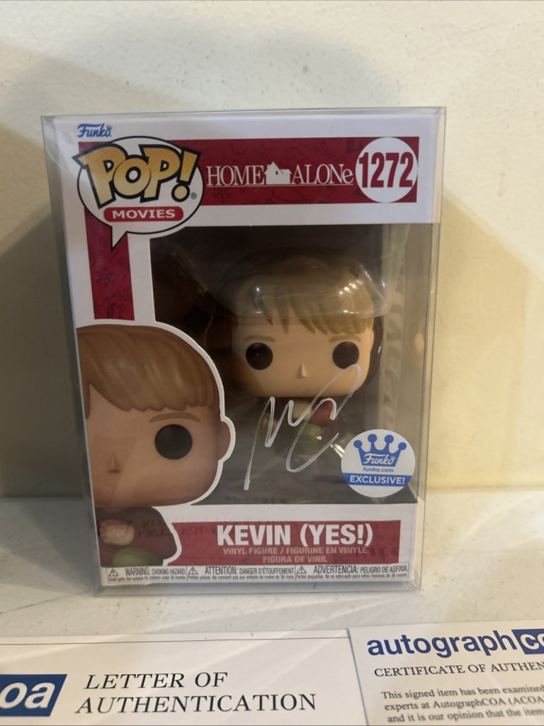 MACAULAY CULKIN SIGNED AUTOGRAPH HOME ALONE FUNKO POP ACOA COA KEVIN EXCLUSIVE