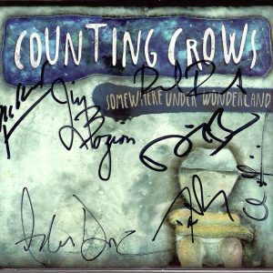 COUNTING CROWS HAND SIGNED SOMEWHERE UNDER WONDERLAND CD+JSA      ADAM DURITZ