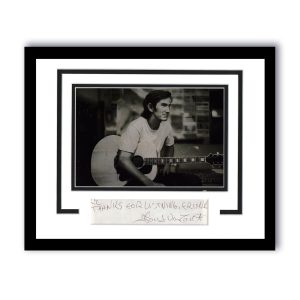 Townes Van Zandt "Pancho & Lefty" AUTOGRAPH Signed Framed 11x14 Display ACOA