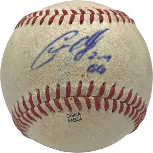 Christian Yelich Signed Autographed Game Used Minor League Baseball PSA/DNA