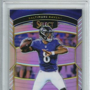 2018 Panini Select Silver Prizm Rookie Select #RS12 Lamar Jackson PSA 9