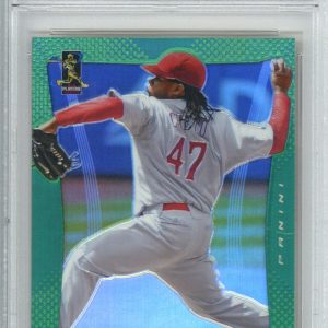 2012 Panini Prizm 81 Johnny Cueto Green Prizm PSA 9