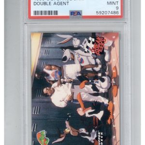 1996 Upper Deck Space Jam 54 Double Agent PSA 9