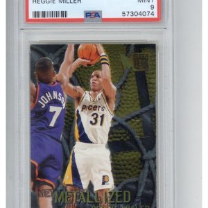 1996 Metal 129 Reggie Miller PSA 9