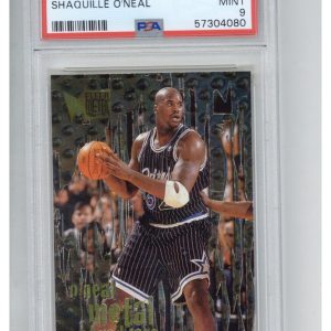 1996 Metal 143 Shaquille O'Neal PSA 9