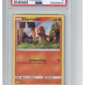 2019 Pokemon Sun & Moon Detective Pikachu 4 Charmander Holo PSA 9