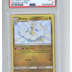 2019 Pokemon Sun & Moon Hidden Fates SV37 Altaria Holo PSA 9