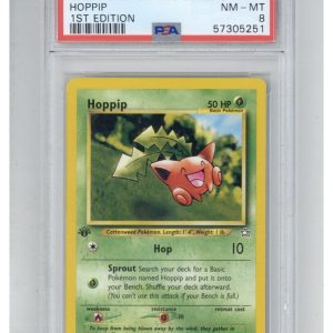 2000 Pokemon Neo Genesis 1st Edition 61 Hoppip PSA 8