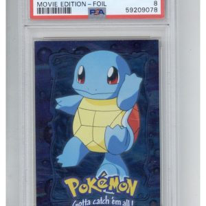 1999 Topps Pokemon the Movie Edt E7 Squirtle #7 Foil PSA 8