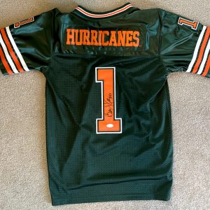 Bernie Kosar Signed Miami Hurricanes Kids Jersey JSA