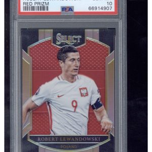 2016 Panini Select 5 Robert Lewandowski Red Prizm /199 PSA 9