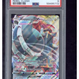 2020 Pokemon Sword & Shield Rebel Clash 137 Full Art/Copperajah Vmax PSA 9