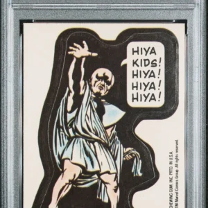 1976 Marvel Super Heroes Stickers the Watcher PSA 8