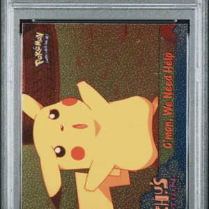1999 Topps Pokemon the Movie 53 C'Mon We Need Help Foil Pikachu PSA 9