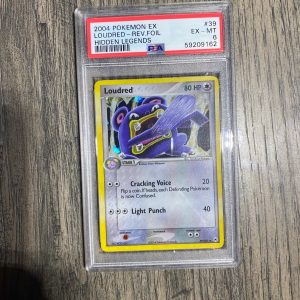 2004 Pokemon Ex Loudred Reverse Foil Hidden Legends PSA 6