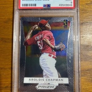 2012 Panini Prizm Aroldis Chapman PSA 9