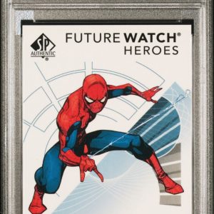 2017 Upper Deck Marvel Annual Future Watch Heroes Achievements Spider-Man PSA 9
