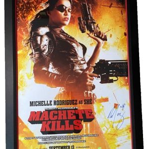 Michelle Rodriguez Signed Machete Kills Poster Celebrity Authentics