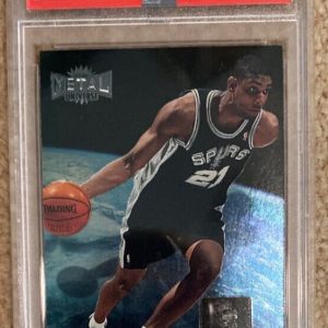 1997 Metal Universe Tim Duncan Championship 72 PSA 8.5