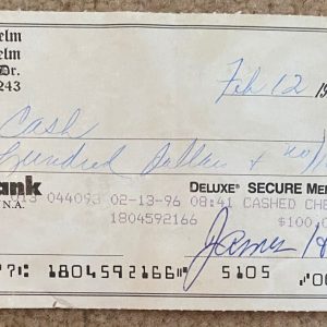 Hoyt Wilhelm Double Signed 1996 Check Beckett BAS