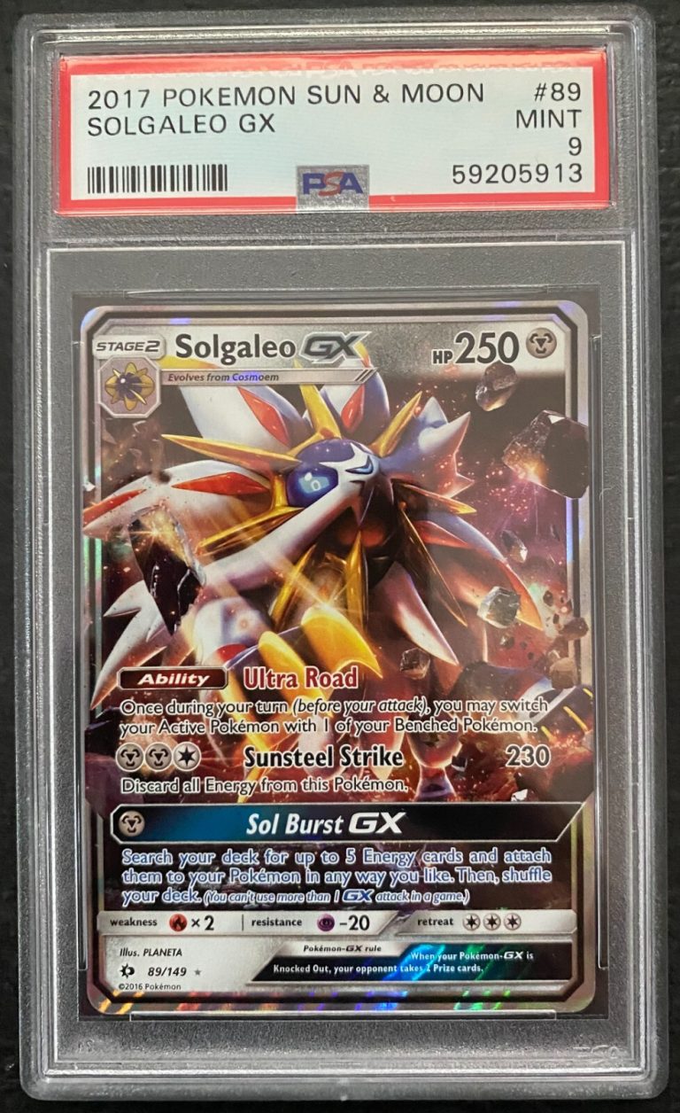 2017 Pokemon Sun & Moon Solgaleo GX #89 PSA 9 MINT