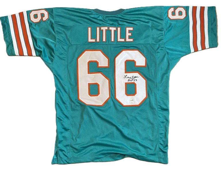 Larry Little Signed HOF 93 Dolphins Jersey JSA COA
