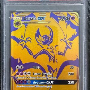 2019 Pokemon Hidden Fates Promo Black Star Lunala GX SM103a PSA 9