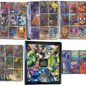 1995 Flair Marvel Annual: Complete Set /w Chromium Poweblast Inserts