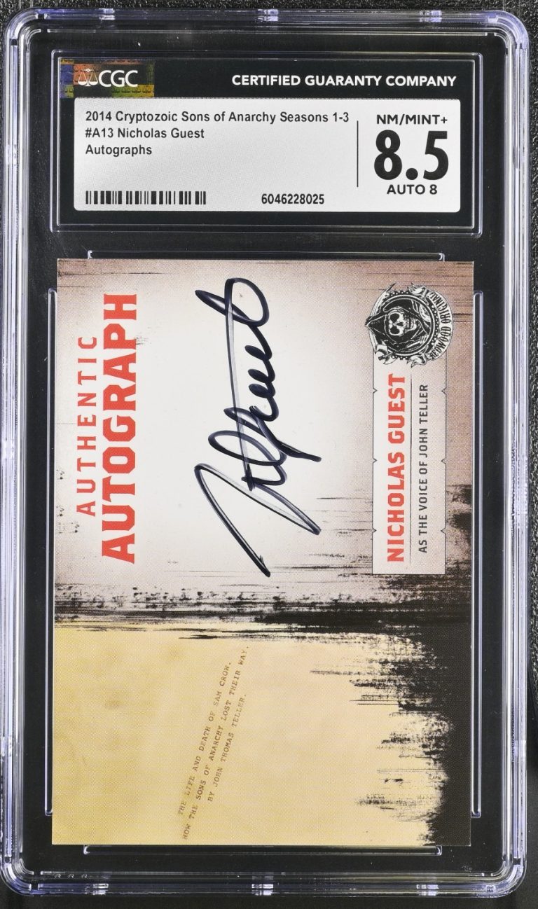 2014 Sons Of Anarchy Nicholas Guest the Voice of John Teller Auto Signed CGC 8.5