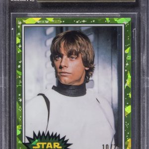 2022 Topps Star Wars SAPPHIRE Chrome PERIDOT Luke Skywalker #1 /75 BGS 9.5