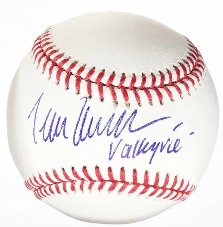Tessa Thompson Signed OML Baseball Valkyrie Marvel JSA