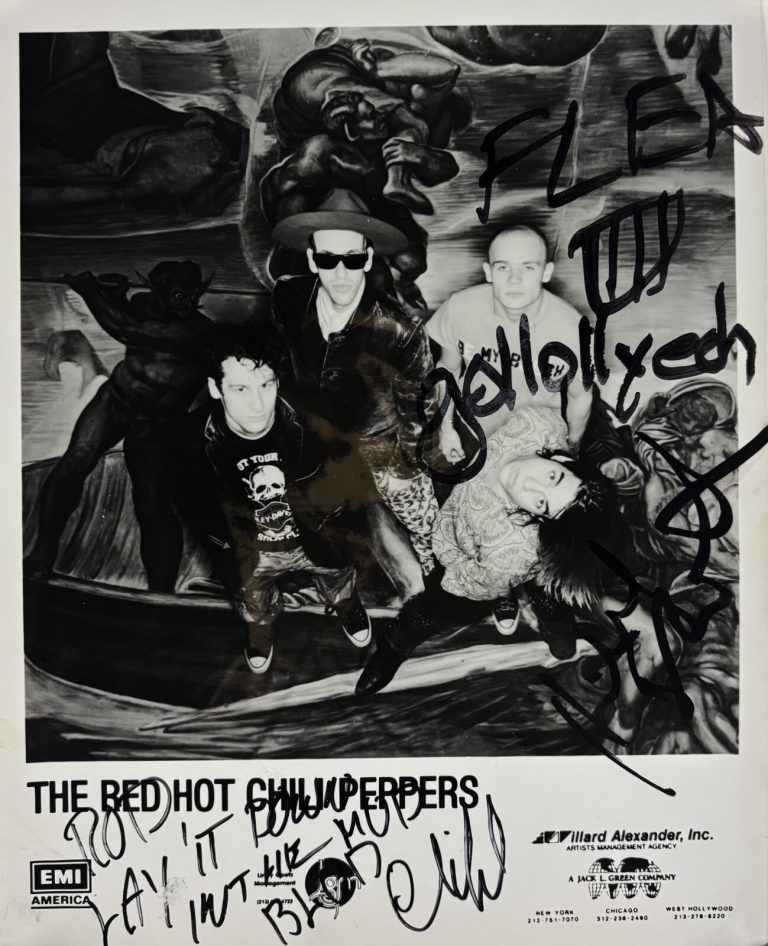 Red Hot Chili Peppers Signed 8x10 Photo Hillel Slovak Beckett BAS LOA