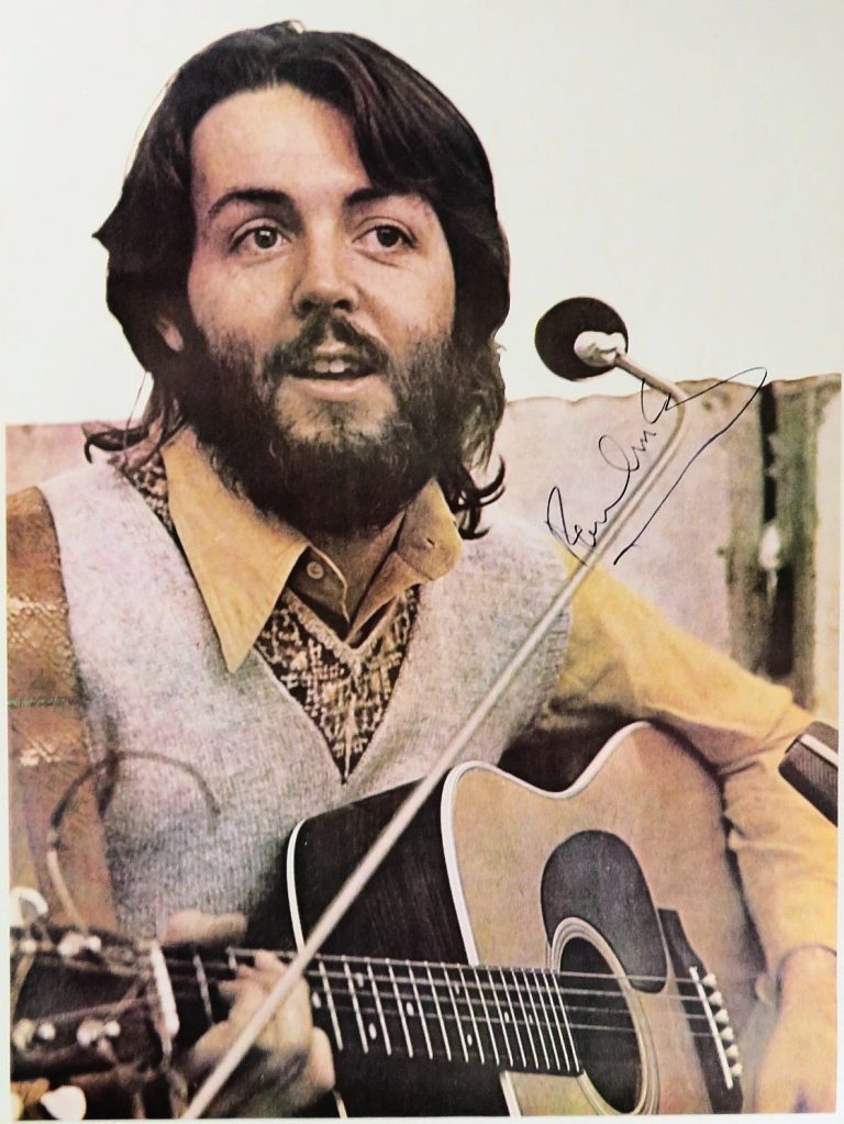 Paul McCartney Signed 22x30 Let It Be Poster Photo The Beatles JSA Beckett BAS