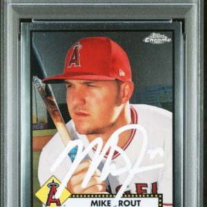 Mike Trout Signed 2021 Topps Chrome Platinum Anniversary #156 Auto PSA/DNA 10