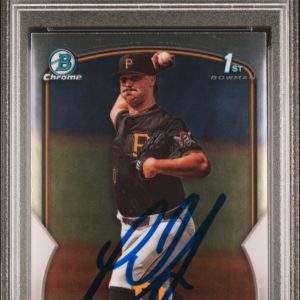 Paul Skenes Signed 2023 Bowman Draft Chrome Prospect Rookie Auto #BDC14 PSA 9