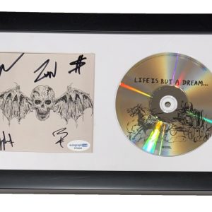 Avenged Sevenfold Signed Autograph Life Is But A Dream CD Framed Full Band ACOA