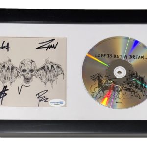 Avenged Sevenfold Signed Autograph Life Is But A Dream CD Framed Full Band ACOA
