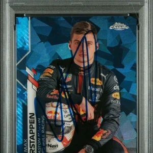 2020 Topps Chrome F1 #6 Max Verstappen Rookie Sapphire Edition SP PSA AUTO 10 RC