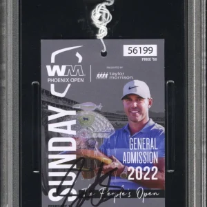 Scottie Scheffler Signed 2022 WM Phoenix Open 1st PGA WIN Ticket PSA 7/AUTO 10