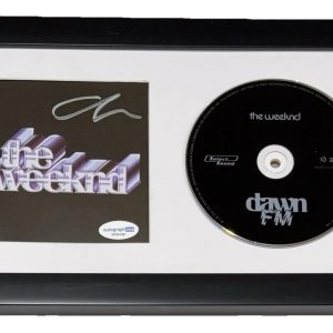 The Weeknd Dawn FM Signed Autograph CD Framed Display Abel Tesfaye ACOA COA