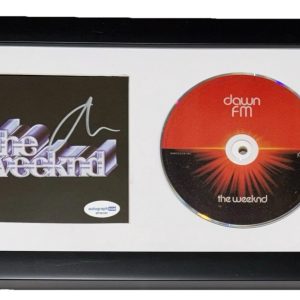 The Weeknd Dawn FM Signed Autograph CD Framed Display Abel Tesfaye ACOA COA