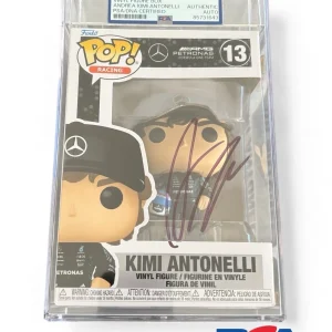 Kimi Antonelli Signed F1 Racing Funko Pop Auto #13 PSA ENCAPSULATED MERCEDES AMG