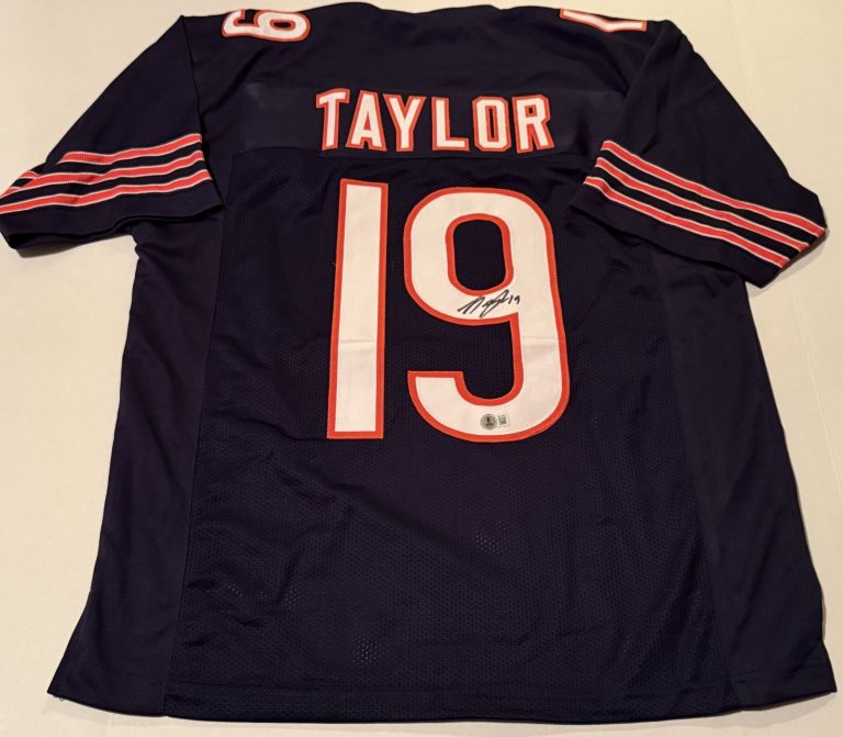Tory Taylor Chicago Bears signed Custom jersey autographed #3 Beckett Witnessed